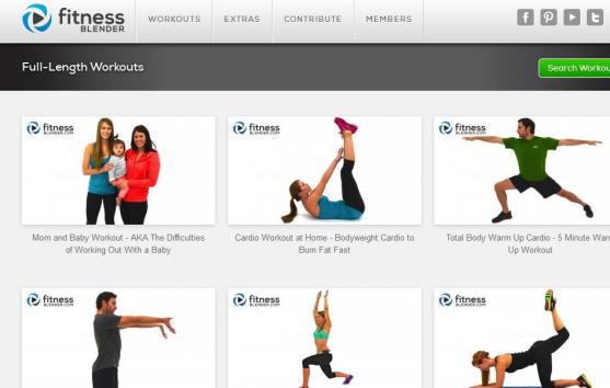 fitness blender screen shot
