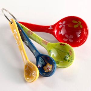 floral spoons